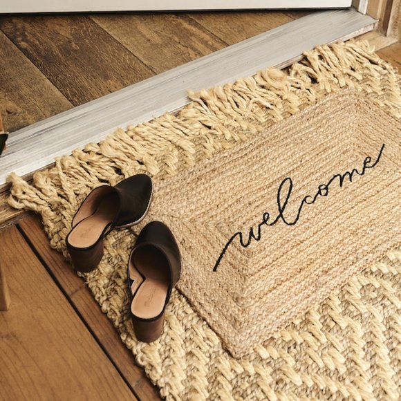 ACCOMPANY Jute Welcome Mat NWT - Picture 3 of 5